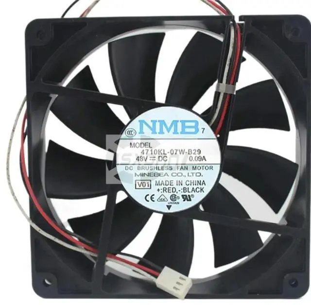 Alt view image 2 of 3 - 120mm 48V Axial Fan for 4710KL-07W-B29 Industrial Cooling | 0.09A, 120x120x25mm Servers