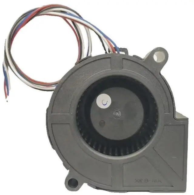Alt view image 3 of 3 - ADDA 7530 Turbo Blower Fan AB07512UB300BM2, 12V 0.60A PWM High Airflow Cooling Fan, 75x75x30mm Brushless Blower for PC, Server