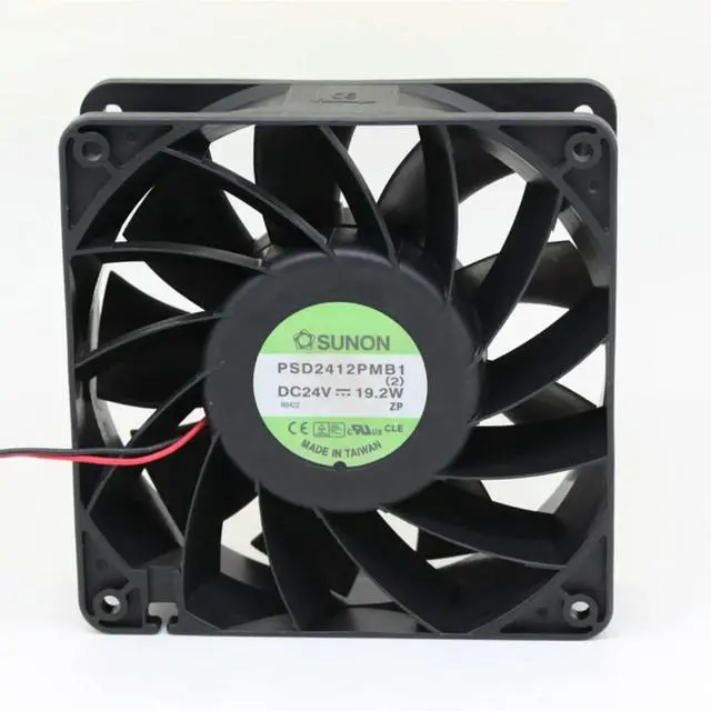 Alt view image 2 of 3 - 120mm 24V Welding Fan For 120mm X 120mm X 38mm PSD2412PMB1 12cm DC 24V 19.5W Server Inverter Axial Cooling Fan