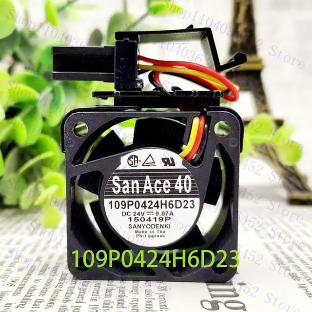 Alt view image 2 of 3 - for 109P0424H6D23 A90L-0001-0551 SANYO DC 24V 0.07A 40*40*20mm Cabinet Cooling Fan