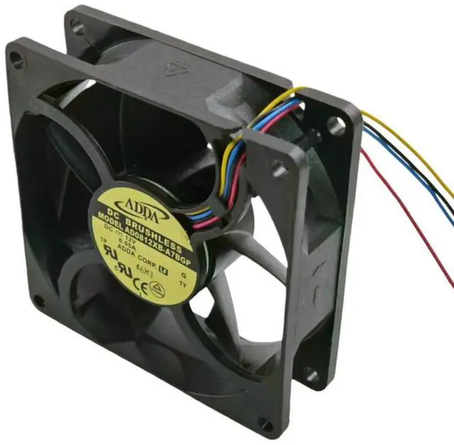 Main image of for ADDA AD0812XB-A7BGP 12V 0.55A 8025 Ball Bearing Cooling Fan 3-Pin 80mm High Airflow 4000RPM for Power Supply and PC Case