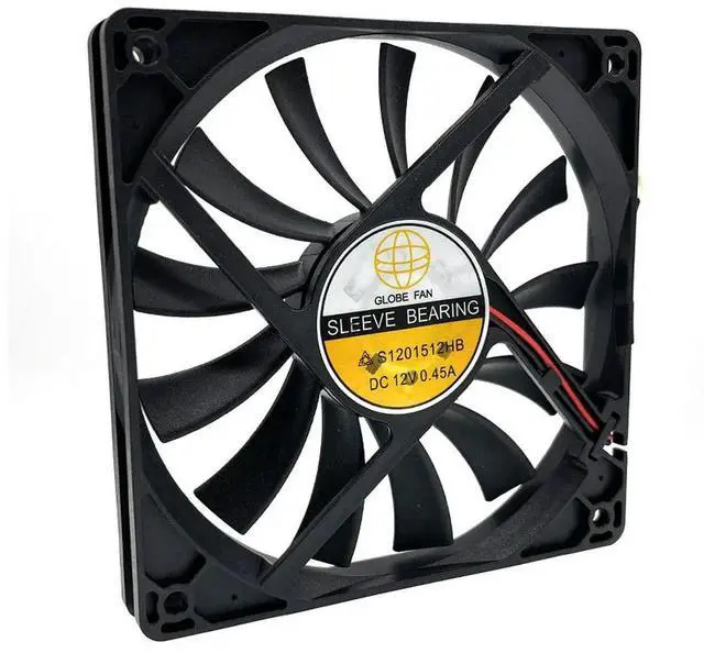 Main image of S1201512HB 120mm 15mm Slim Computer PC Cooling Fan,120X120X15mm DC 12V Sleeve Bearing 0.42A High Speed CFM Cooler