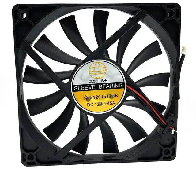 Alt view image 2 of 3 - S1201512HB 120mm 15mm Slim Computer PC Cooling Fan,120X120X15mm DC 12V Sleeve Bearing 0.42A High Speed CFM Cooler