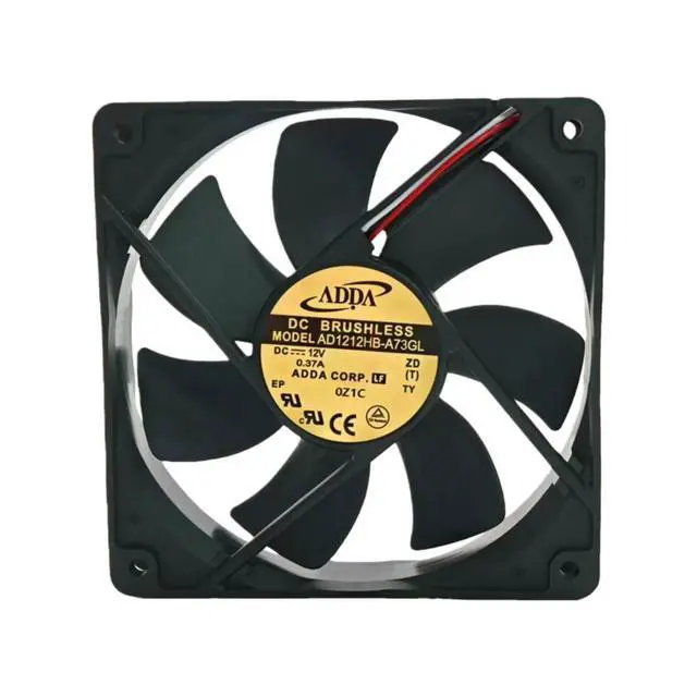 Alt view image 2 of 3 - for ADDA AD1212HB-A73GL DC 12V 0.37A 12025 120x120x25mm Dual Ball Bearing Cooling Fan 88.7CFM High Airflow Industrial Fan