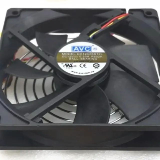 Alt view image 3 of 3 - 120mm Pwm Case Cooling Fans Da12025b12l For AVC 12025 12cm Fan 4-Wire Speed Regulation Double Ball 12v 0.30a