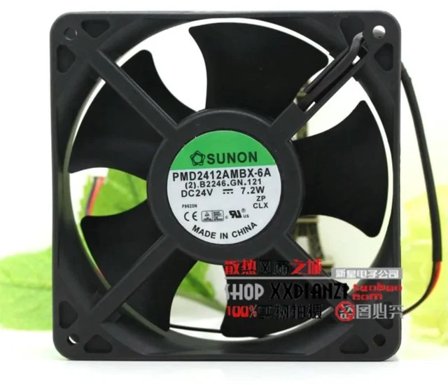 Main image of 12038 Fan for PMD2412AMBX-6A 24V Cooling Fan, 7.2W, 120x120x38mm, Inverter Axial Industrial & HVAC
