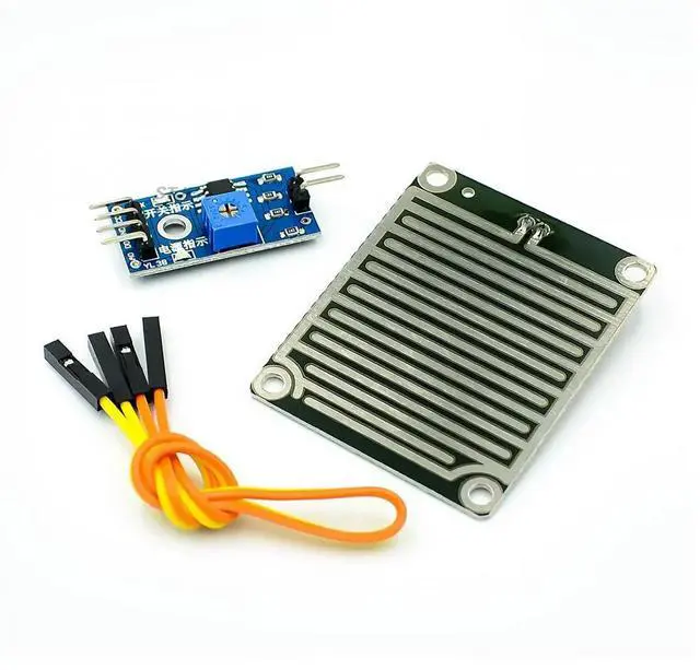 Main image of 3.3-5V Rain Raindrops Detection Sensor Weather Humidity Module For