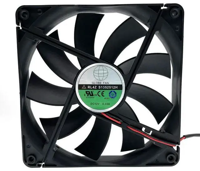 Alt view image 2 of 3 - 135mm PSU Cooling Fan RL4Z S1352512H 12V 0.33A 13.5CM Chassis Power Supply Cooling Fan 135x135x25mm Cooler