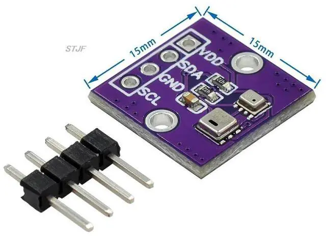 Alt view image 3 of 6 - AHT20+BMP280 Temperature Humidity Air Pressure Module High-precision Digital Temperature Humidity and Air Pressure Sensor
