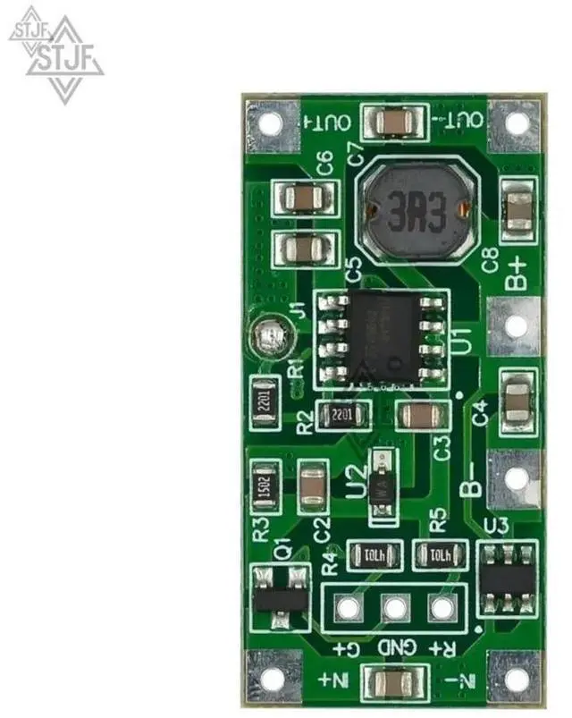 Alt view image 3 of 6 - SJTF 5V 1A UPS Uninterrupted Power Supply Module 3.7V Polymer Lithium Step Up Reverse Overvoltage Protection Board