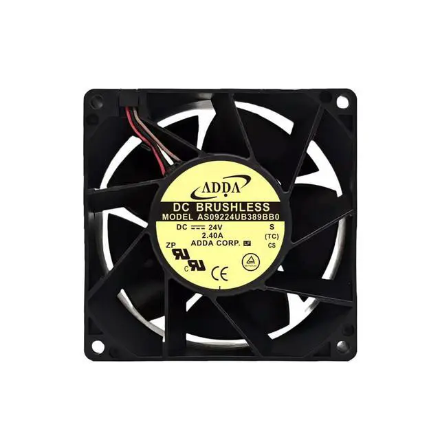 Alt view image 2 of 3 - For ADDA AS09224UB389BB0 92x92x38mm DC 24V 26W 10300RPM 4-Wire PWM Industrial Cooling Fan High Speed