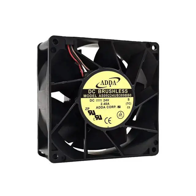 Alt view image 3 of 3 - For ADDA AS09224UB389BB0 92x92x38mm DC 24V 26W 10300RPM 4-Wire PWM Industrial Cooling Fan High Speed