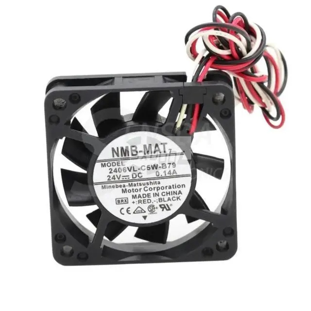 Alt view image 2 of 3 - 60mm 24V Case Fan for 2406VL-C5W-B79 6015 DC 0.14A Waterproof Cooling