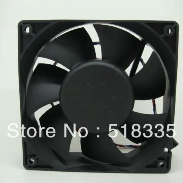 Main image of 120mm 12V DC Cooling Fan, 1.6A, Dual Ball Bearing, 12038 High-Speed, Powerful Airflow for Server & Industrial