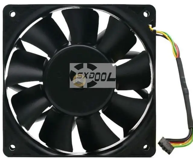 Alt view image 2 of 3 - High-Speed Miner Cooling Fan For Antminer S7, 12038 V35141-35, 12V 2.2A, 12CM PWM