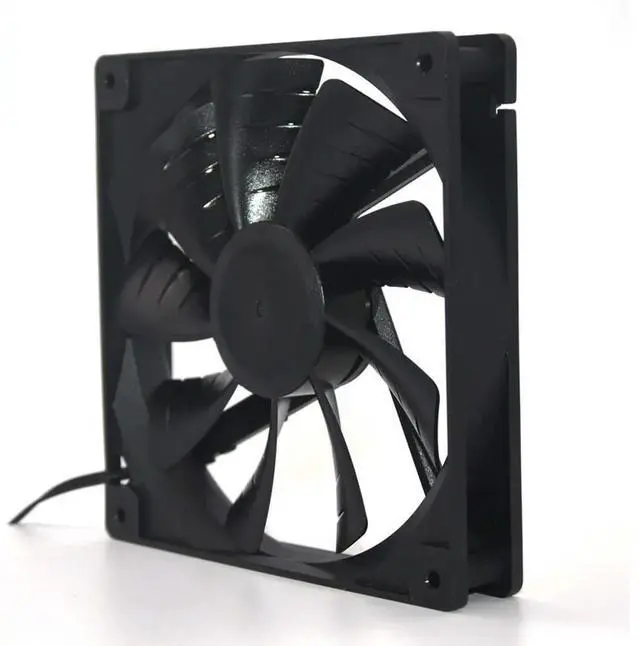 Alt view image 3 of 3 - 140mm Mute Cooling fan 14cm T1402512M-3M 140X25mm DC 12V 0.30A (0.18A) 1200RPM Mute Fans 3-pin Power Supply For