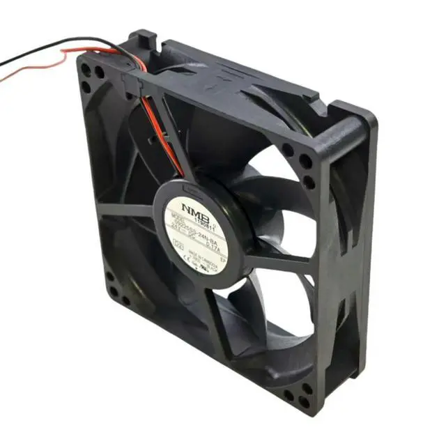 Alt view image 3 of 3 - for 09225SS-24N-BA 92x92x25mm DC24V Ball Bearing Cooling Fan, 2600RPM 29CFM, Quiet 34dBA for Server, Power Supply