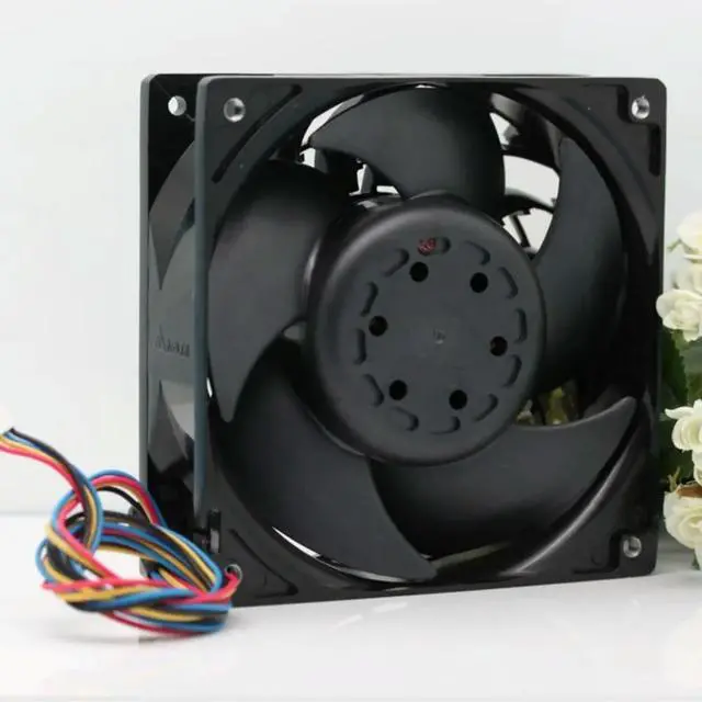 Alt view image 2 of 3 - for delta PFB1248XHE 12038 12cm DC 54V(48V) 1.92A dual ball bearing powerful inverter server axial cooling fan