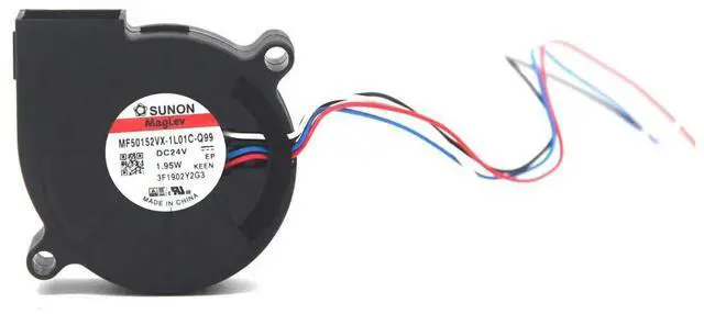 Main image of 5015 24V Blower Fan MF50152VX-1L01C-Q99 or S99 50X50X15mm 1.95W PWM 6000RPM 4.8CFM 4wire Lead Cooler
