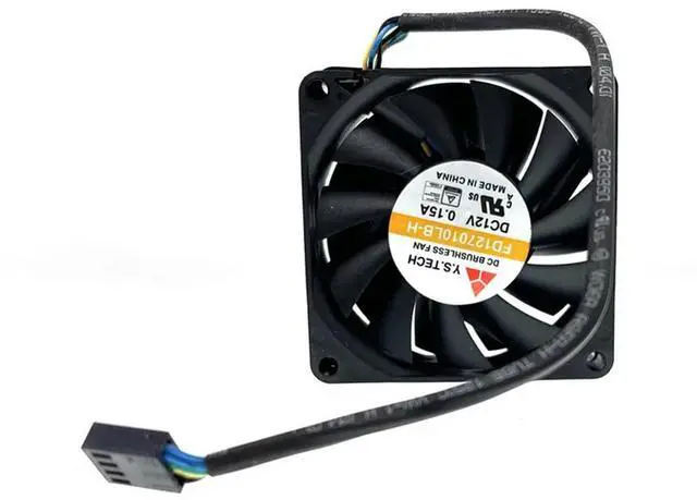 Main image of 2 in 1 70mm PWM Fans For Y.S.Tech FD127010LB-H FD127010LB 7010 Slim 70x70x10mm 70mm 7CM 4Pin Ball Bearing Cooling Fan