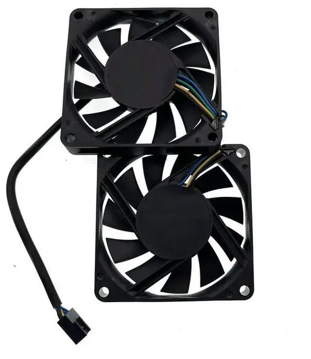 Alt view image 2 of 3 - 2 in 1 70mm PWM Fans For Y.S.Tech FD127010LB-H FD127010LB 7010 Slim 70x70x10mm 70mm 7CM 4Pin Ball Bearing Cooling Fan