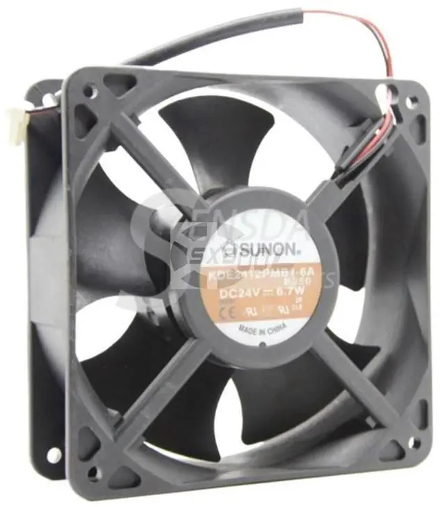 Main image of 12038 Fan for KDE2412PMB1-6A 120mm DC 24V Cooling Fan, 6.7W, 120x120x38mm, Axial Fan for Server Applications