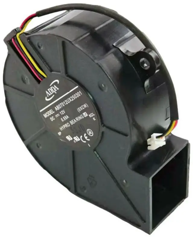 Main image of For ADDA AB07012UX250301 70x70x25mm DC 12V 0.55A Blower Turbo Cooling Fan 3-Wire High Air Pressure Dual Ball Bearing Silent