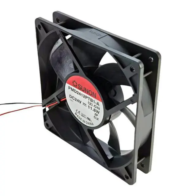 Alt view image 3 of 3 - For PMD2412PTB1-A(2).GN 120x120x25mm 24V 0.76A High Airflow Industrial Cooling Fan 190CFM DC Ball Bearing Fan