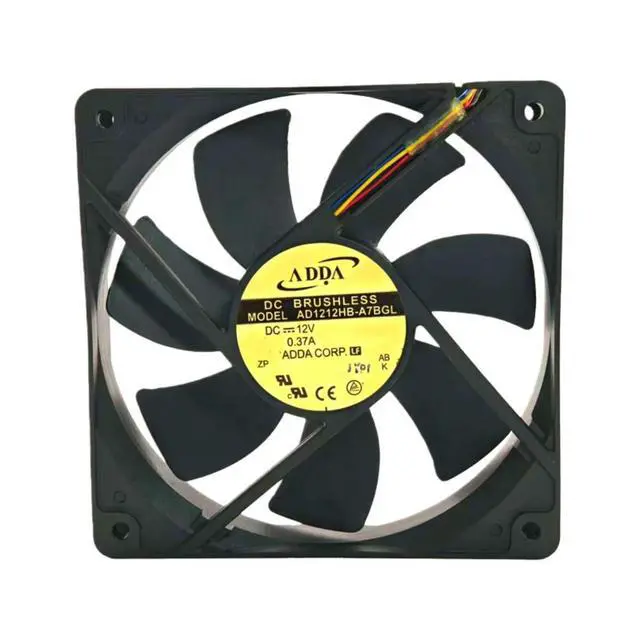 Alt view image 2 of 3 - for ADDA AD1212HB-A7BGL DC 12V 0.37A 12025 120x120x25mm Dual Ball Cooling Fan 85.2CFM High Airflow Industrial Fan