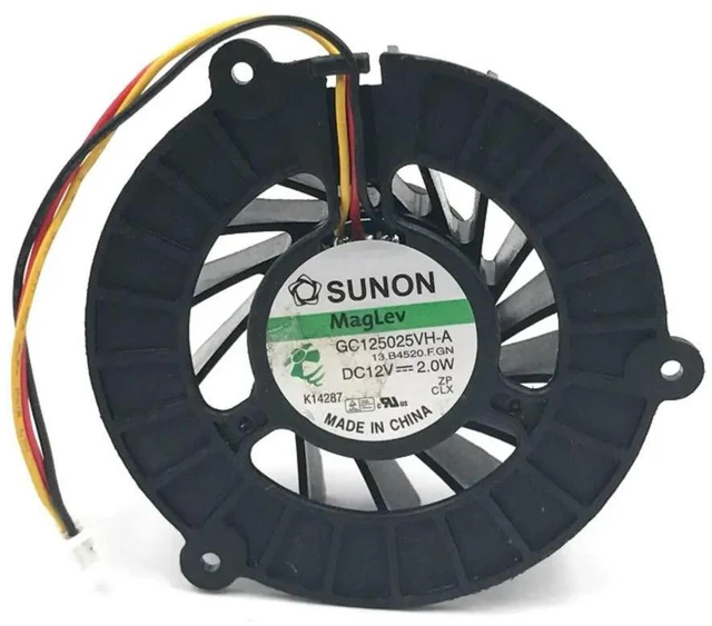Alt view image 2 of 3 - For GC125025VH-A 12V 2.0W 13.B4520.F.GN COOLING FAN