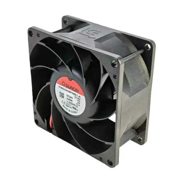 Alt view image 3 of 3 - For PMD2408PMB1-A 80x80x38mm 24V 0.40A High Airflow Industrial Inverter Cooling Fan 84CFM DC Ball Bearing Fan