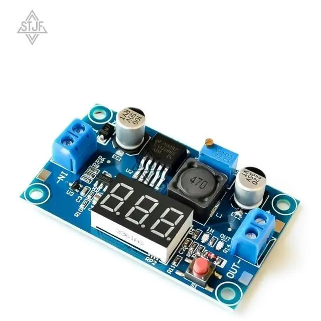 Alt view image 2 of 3 - LM2596 DC DC Step Down Converter Voltage Regulator LED Display Voltmeter 4.0~40 to 1.3-37V Buck Adapter Adjustable Power Supply