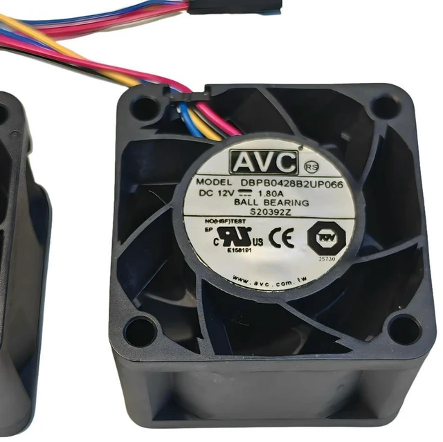 Main image of 1pcs For AVC DBPB0428B2UP066 40x40x28mm 12V 1.80A 4-Wire PWM Server Cooling Fan, High-Speed Industrial Computer Fan