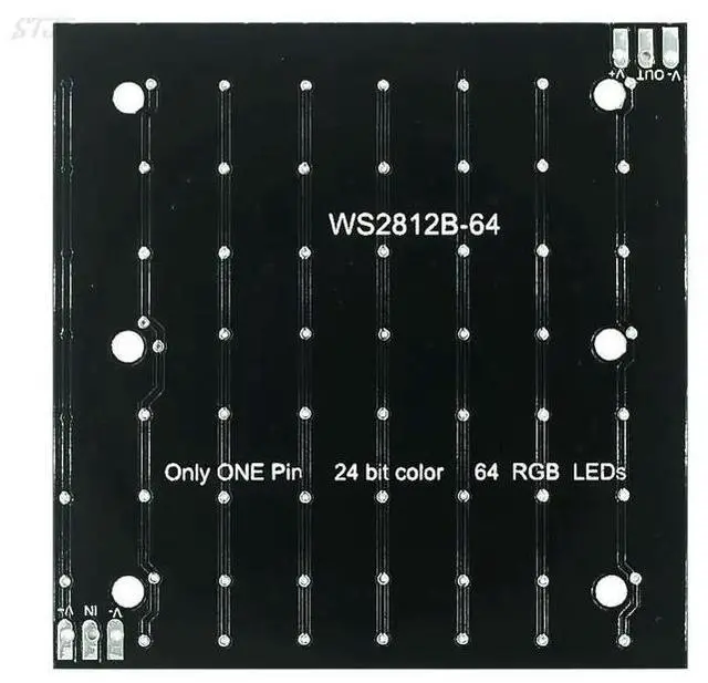 Alt view image 3 of 3 - WS2812 smd LED 5050 RGB 8x8 64 LED Matrix for