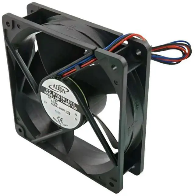 Main image of for ADDA AD1224HB-Y59 DC 24V 0.25A 120x120x32mm Dual Ball Bearing Cooling Fan 3-Wire Speed Sensor Lock Protection 3000RPM 1