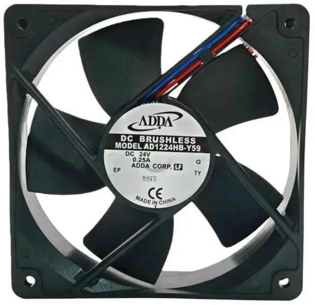 Alt view image 2 of 3 - for ADDA AD1224HB-Y59 DC 24V 0.25A 120x120x32mm Dual Ball Bearing Cooling Fan 3-Wire Speed Sensor Lock Protection 3000RPM 1