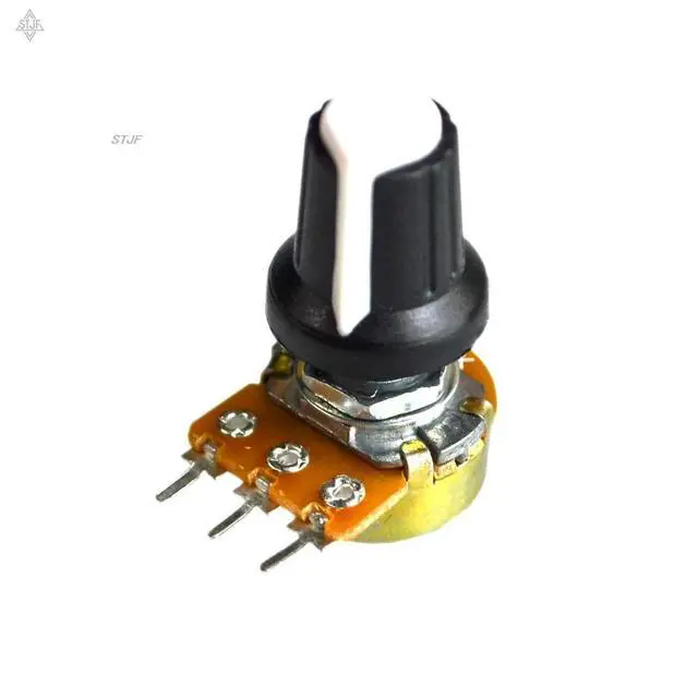 Alt view image 3 of 3 - 5PCS/LOT 10K OHM 3 Terminal Linear Taper Rotary Volume B Type Potentiometer Pot