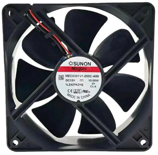 Main image of for MEC0381V1-000C-A99 120x120x38mm DC12V Cooling Fan 138CFM 48dBA 3100RPM 10W High Airflow Quiet Axial Fan