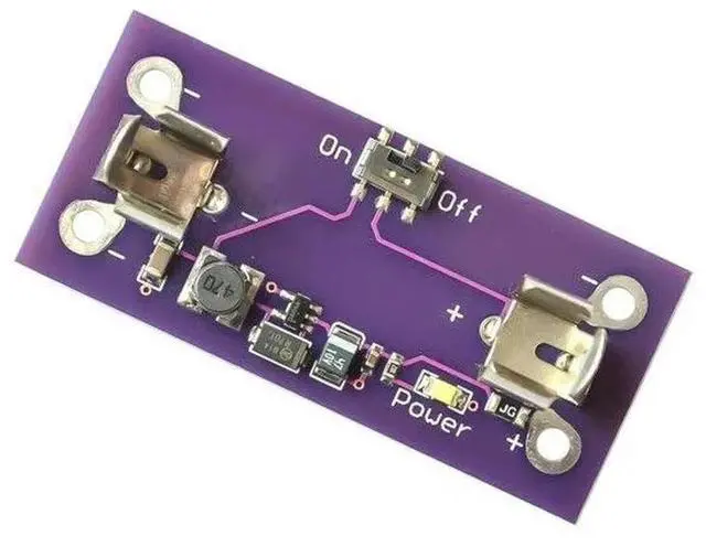 Alt view image 3 of 3 - LilyPad Power Supply Module AAA Step up to 5V Converter for