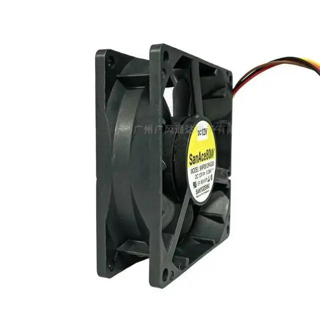 Alt view image 3 of 3 - For SANYO San Ace 80W 9WP0812P4G08 12V 0.38A 8025 IP68 Waterproof Inverter Fan