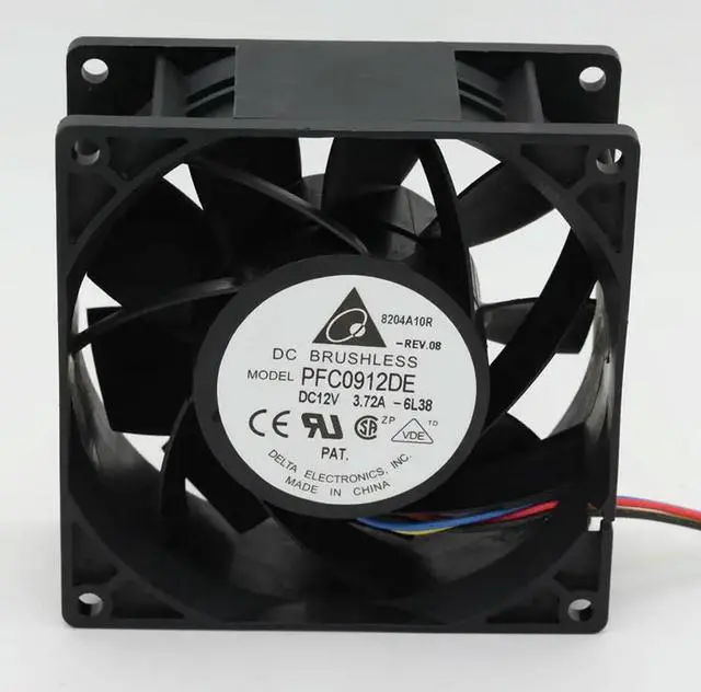 Main image of for delta PFC0912DE 9038 12V 4.32A 9CM modified waterproof fan for for delta 90*90*38mm