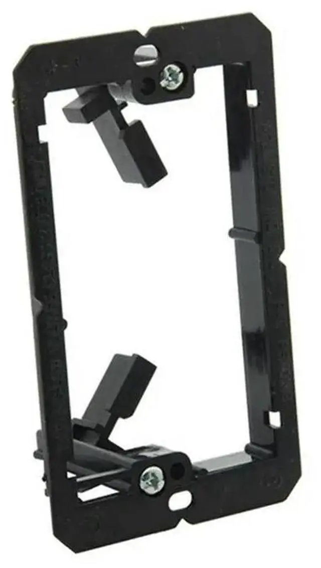 Alt view image 2 of 3 - 24 Pcs Single Gang (1-Gang) Low Voltage Wallplate Mounting Bracket - Black