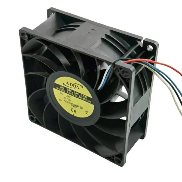 Alt view image 3 of 3 - for ADDA AS09224LB389BB0 24V 0.70A 9238 Ball Bearing 92x92x38mm 5500RPM 106CFM High Airflow Industrial Cooling Fan