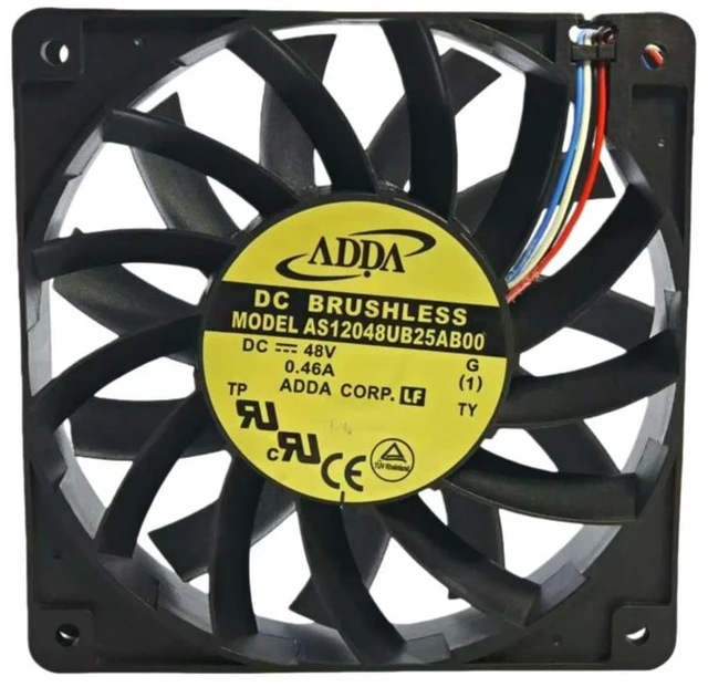 Main image of for ADDA AS12048UB25AB00 12025 120mm DC 48V 12025 Cabinet Cooling Fan