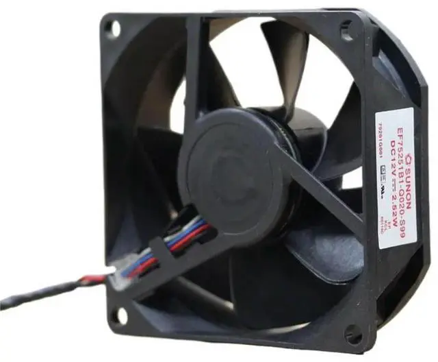 Main image of Projector Fan for EF75251B1-Q020-S99 12V 2.52W Axial Cooling Case 75x75x25mm