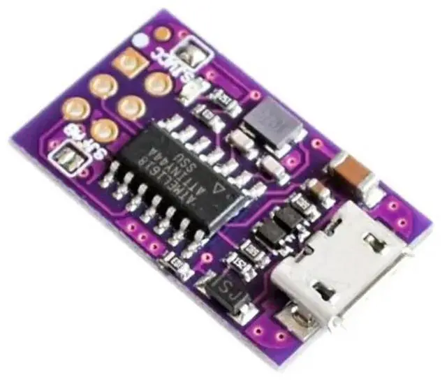 Alt view image 3 of 3 - 5V Micro USB Tiny AVR ISP ATtiny44 USBTinyISP Programmer Module For Bootloader ISP Microcontroller ATTiny45 ATTiny85