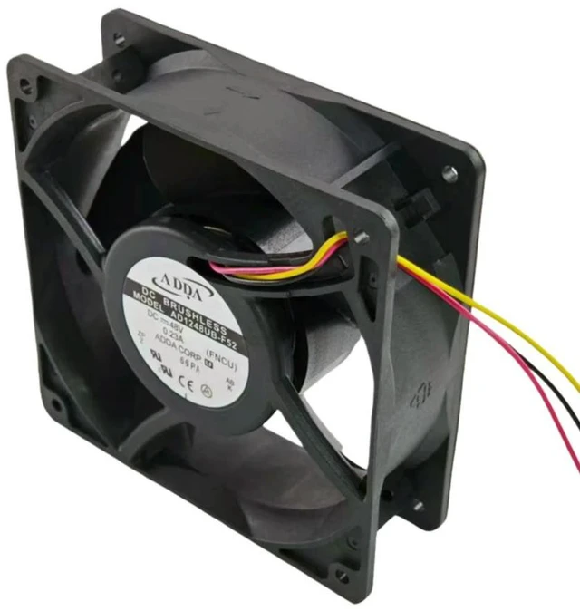 Alt view image 3 of 3 - for ADDA AD1248UB-F52 48V 0.23A 12038 Dual Ball Bearing Cooling Fan 120CFM 3200RPM Industrial DC Fan for Inverter