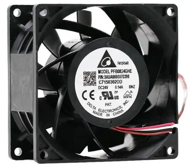Main image of for delta PFB0824GHE double ball inverter fan 80*80*38 24V 0.54A server case cooling fan