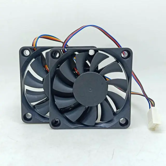 Alt view image 2 of 2 - 2pcs/pair For APIST6cm 6010 SA6102U Ultra-thin Display Card PWM Temperature Controlled Heat Dissipation cooling Fan