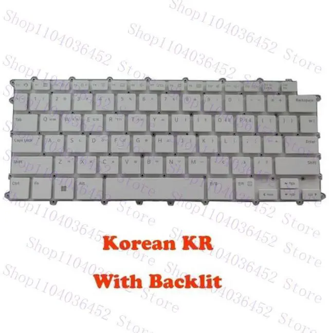 Main image of White Laptop Backlit Keyboard For 14Z90RS 14Z90RS-G 14Z90RS-K Korean KR